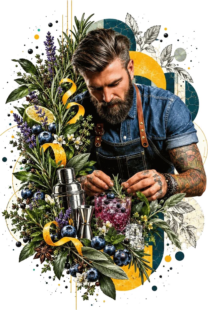 Gin Fest Bratislava — bartender pripravuje signature cocktail